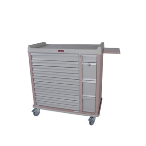Harloff AL420BOX OptimAL Aluminum 420 Capacity Unit Dose Medication Box Cart