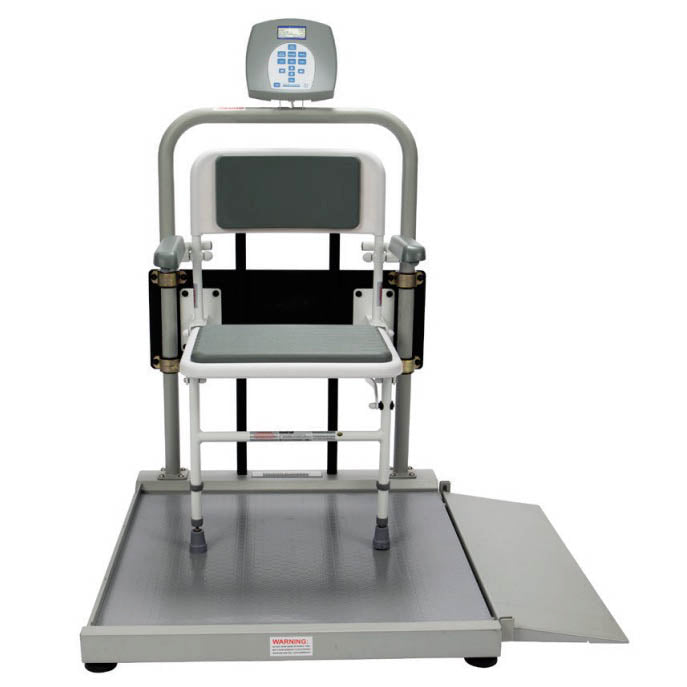 Health o meter 2500 Digital Wheelchair Ramp Scale with Foldaway Seat
