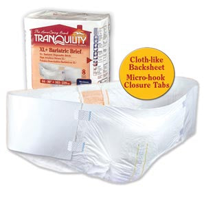 BRIEF TRANQUILITY BARIATRIC8/PK 4PK/CS