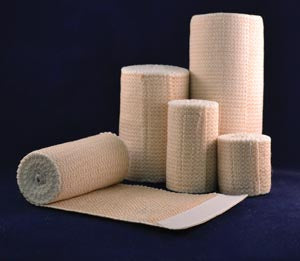 BANDAGE ELAS 2 TAN/WHT LFVELCRO CLOSE 10/BX 5BX/CS