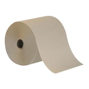 TOWEL ROLL HARDWOUND BROWN800SHT/RL 6RL/CS