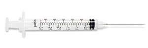 SYRINGE LOW DEAD SPACE3ML 22GX1-1/2 100/BX