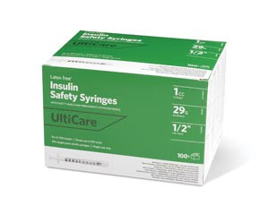 NEEDLE INSULIN FIXED SAFETYSYR 29GX1/2 1CC 100/BX