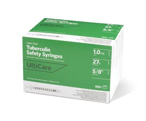 SYRINGE SAFETY TB ULTICARE 1ML27GX5/8 100/BX