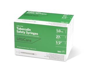 SYRINGE SAFETY TB ULTICARE 1ML27GX1/2 100/BX