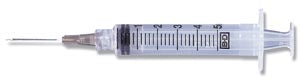 MA SYRINGE/NEEDLE 21GX1 5CC100/BX 4BX/CS