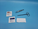 KIT SUTURE REMOVAL IRIS SCISSMETAL FORCEP PREP PAD ST 50/CS