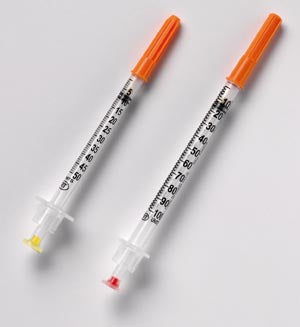 Retractable Vanishpoint Insulin Safety Syringes