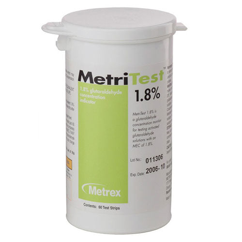 Metrex MetriTest Strips - 1.8% Pad