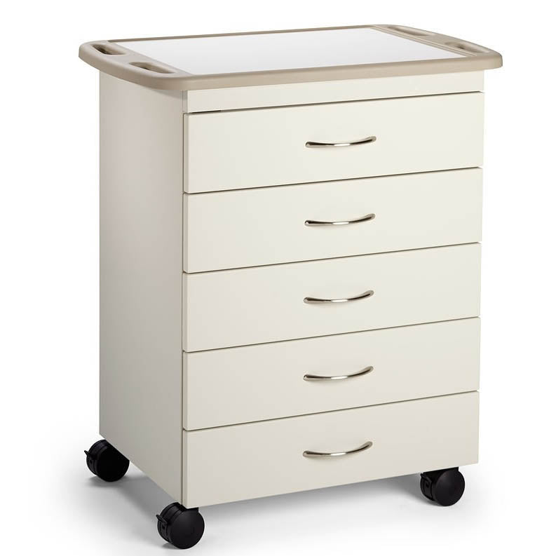 Midmark M5 Mobile Treatment Cabinet with Locks and Soft Edge Handle Top