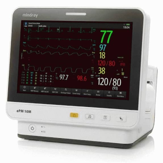 Mindray ePM 10M Patient Monitor Angled