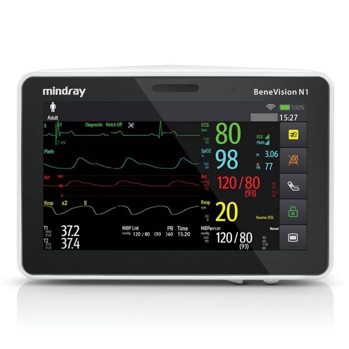 Mindray N1 Monitor with Masimo SET SpO2 Module and CO2