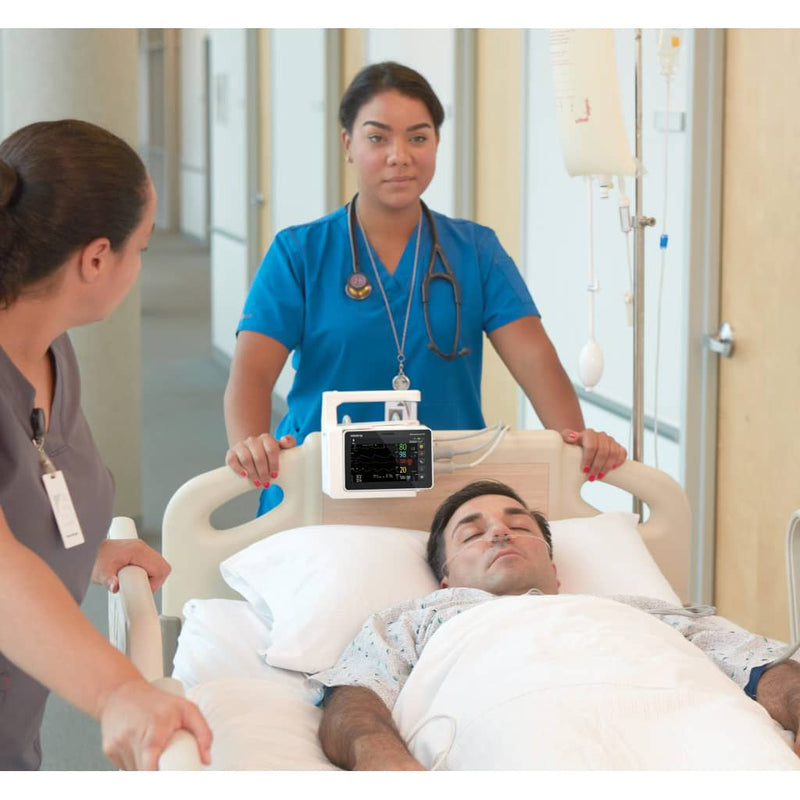 Mindray N1 Monitor with Nellcor OxiMax SpO2 - Nurses with Patient