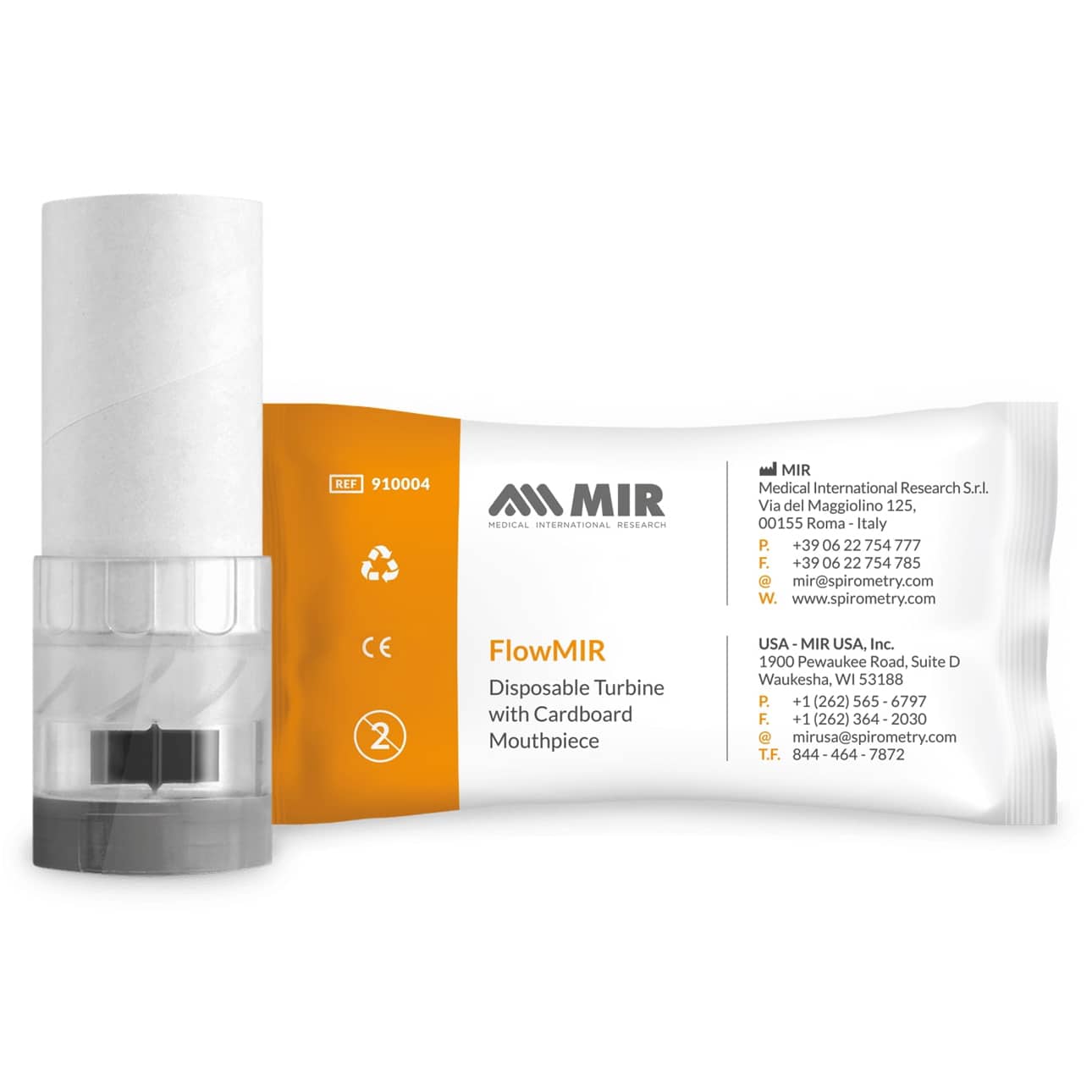 MIR FlowMIR Disposable Turbine packaging
