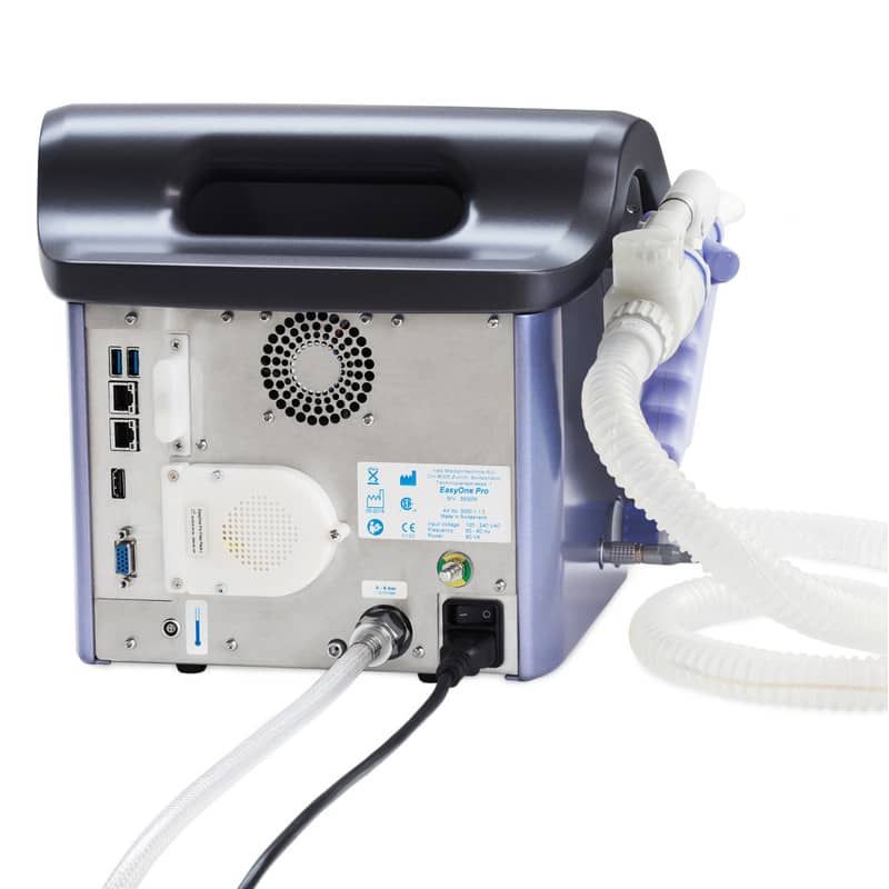 ndd Medical EasyOne Pro Single Breath DLCO System Rear View