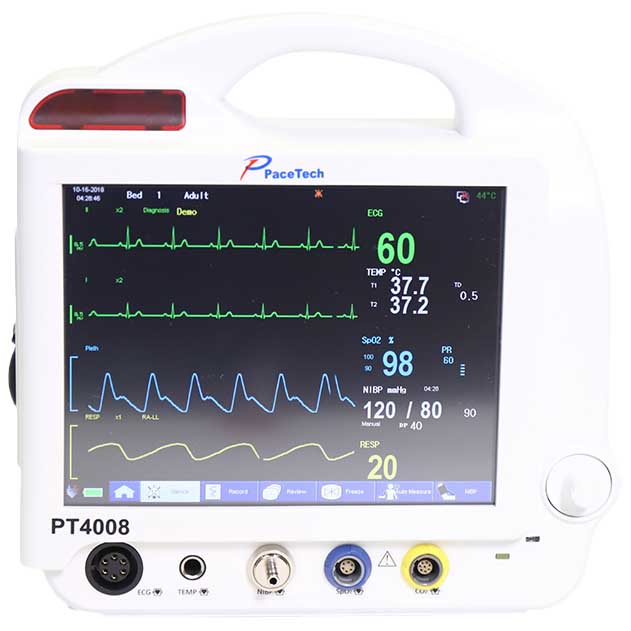 PaceTech MINIPACK 300 8" Medical Monitor - Front