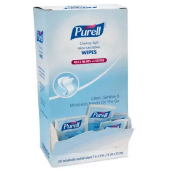 PURELL Cottony Soft Hand Sanitizing Wipes - Display Box of 120