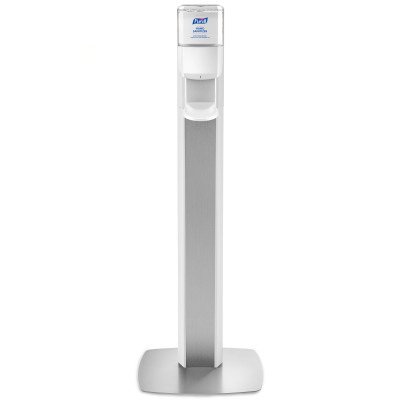 PURELL MESSENGER ES8 Floor Stand - White with Silver Panel