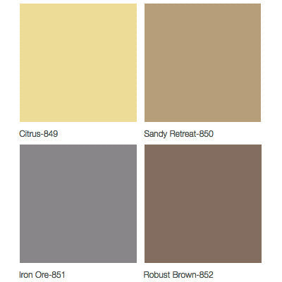 Ritter 244 Upholstery Top Colors - Citrus, Sandy Retreat, Iron Ore, Robust Brown