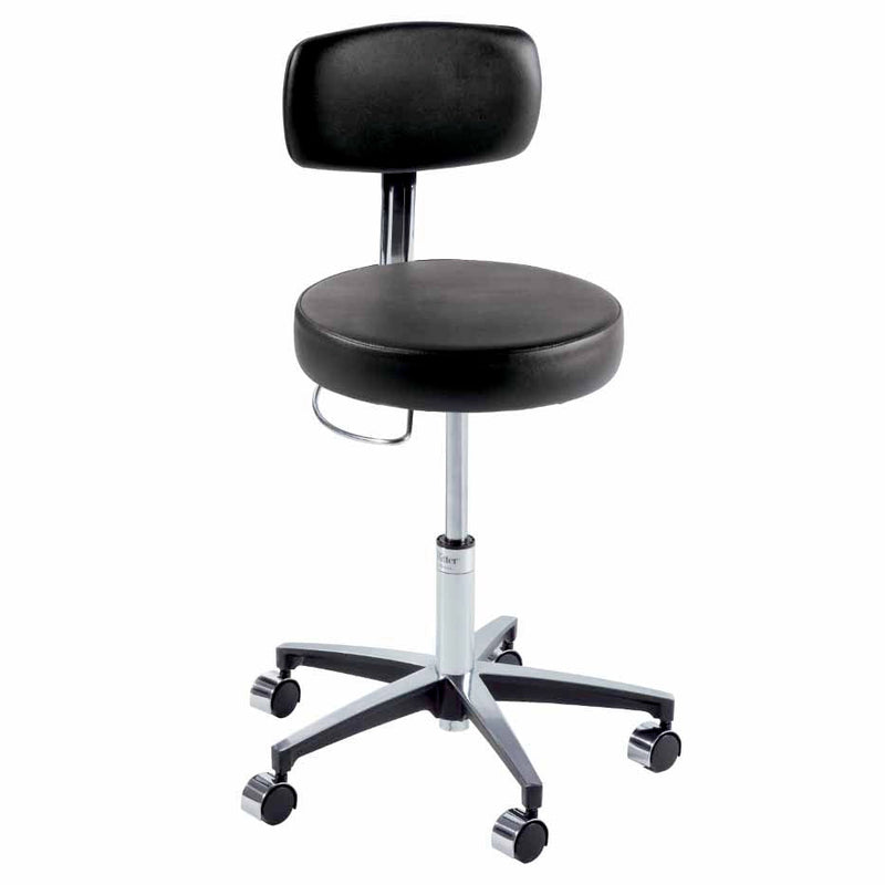 Ritter 277 Air Lift Stool with Hand Release, Locking Casters