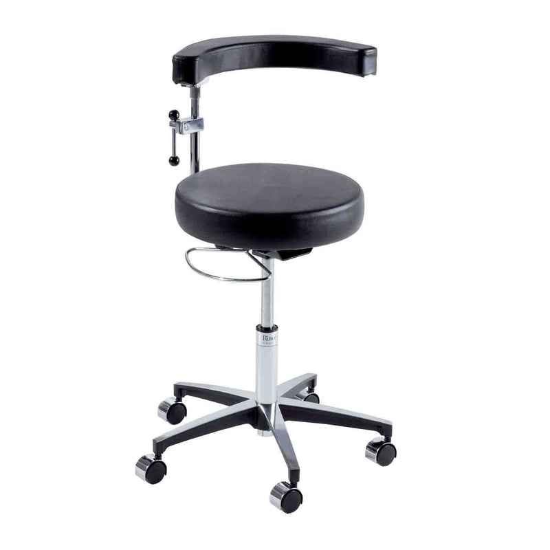 Ritter 279 Air Lift Surgeon Stool with Auto Locking Casters