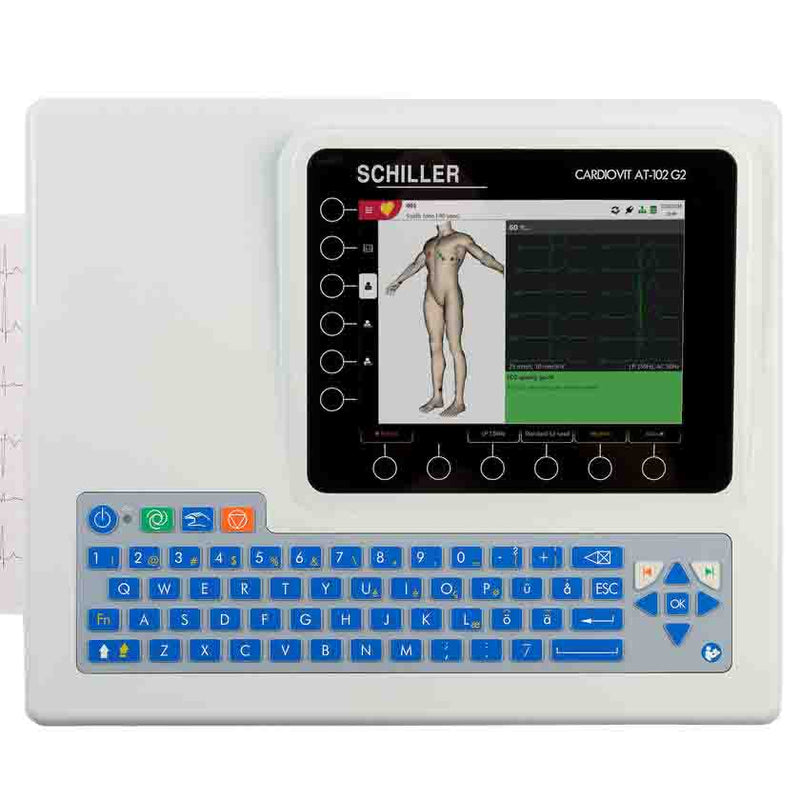 Schiller Cardiovit AT-102 G2 ECG - Display