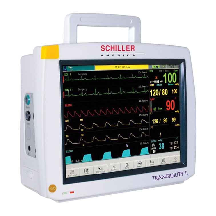 Schiller Tranquility II Patient Monitor with ISA Side Stream Analyzer