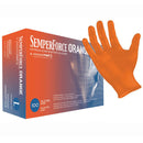 Sempermed SemperForce Orange Nitrile Exam Gloves - Box, Large