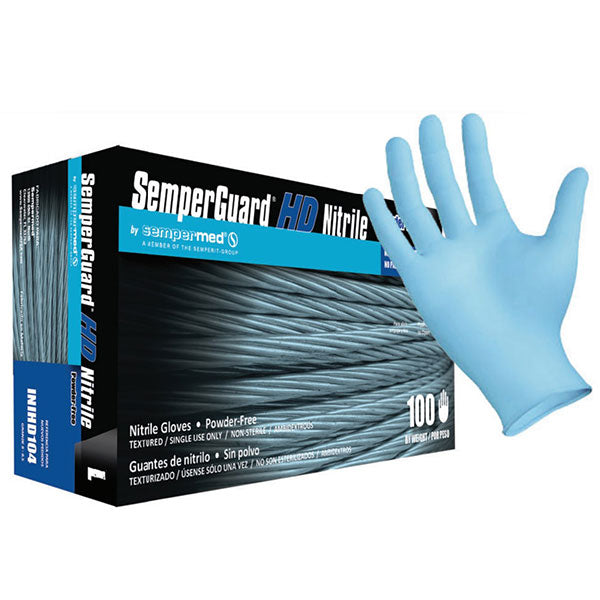 Sempermed SemperGuard HD Nitrile Industrial Gloves - Box, Large