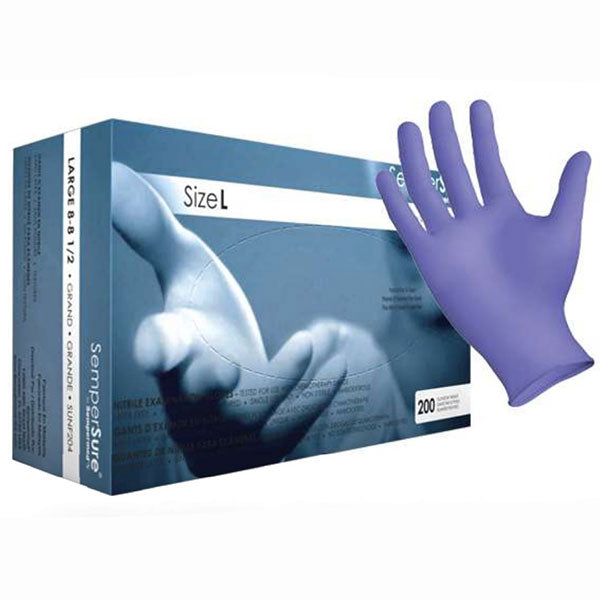Sempermed SemperSure Nitrile Exam Gloves - Box, Large