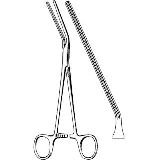 Sklar Cardiovascular DeBakey Angled Clamp