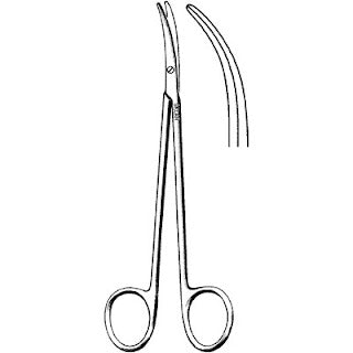 Sklar Cardiovascular DeBakey Endarterectomy Scissors