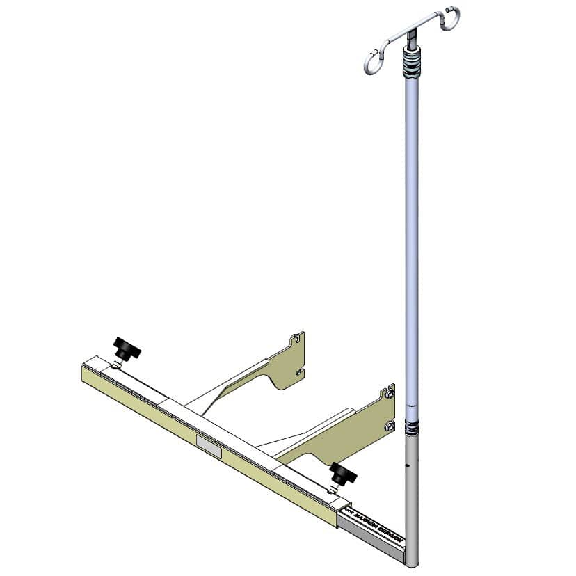 TransMotion Medical Stationary IV Pole without Tray for X Chair