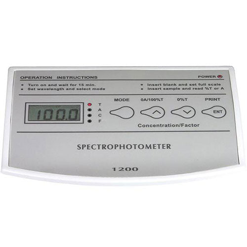 Unico S1200 Visible Spectrophotometer - Display
