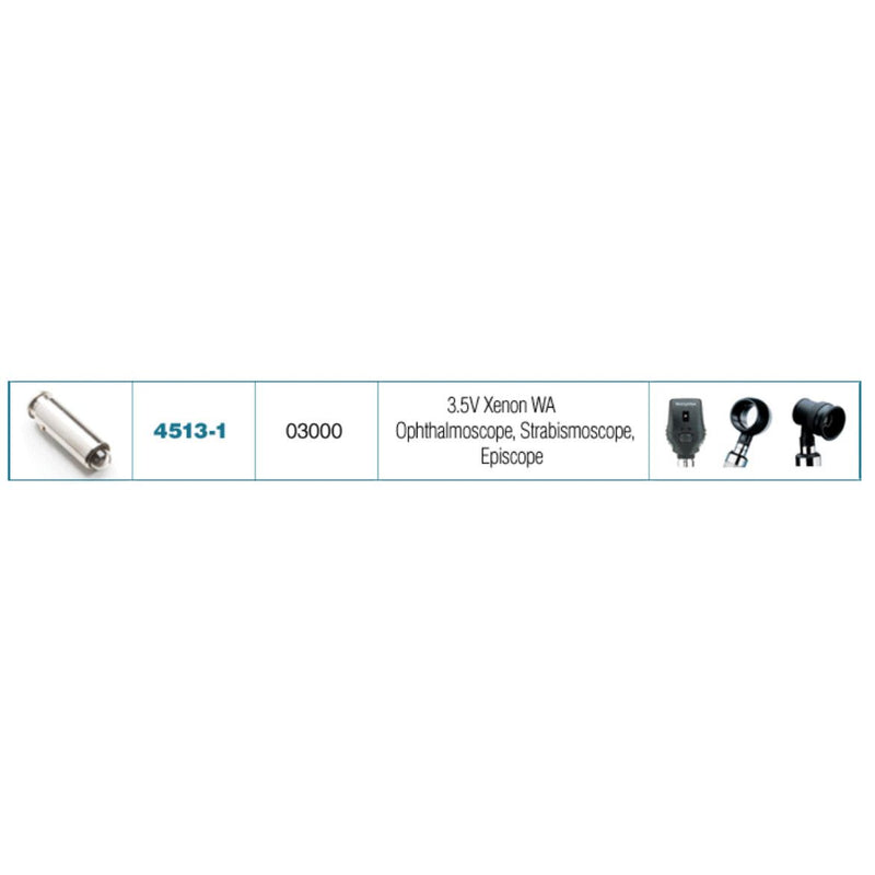 Welch Allyn Ophthalmoscope/Strabismoscope/Episcope 3.5V Halogen Replacement Lamp - Chart