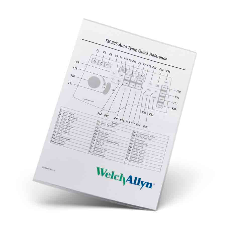 Welch Allyn TM286 Quick Reference Guide