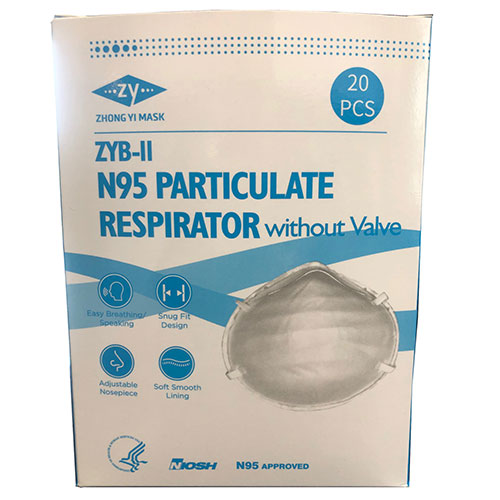 Zhong Yi N95 Particulate Respirator Mask