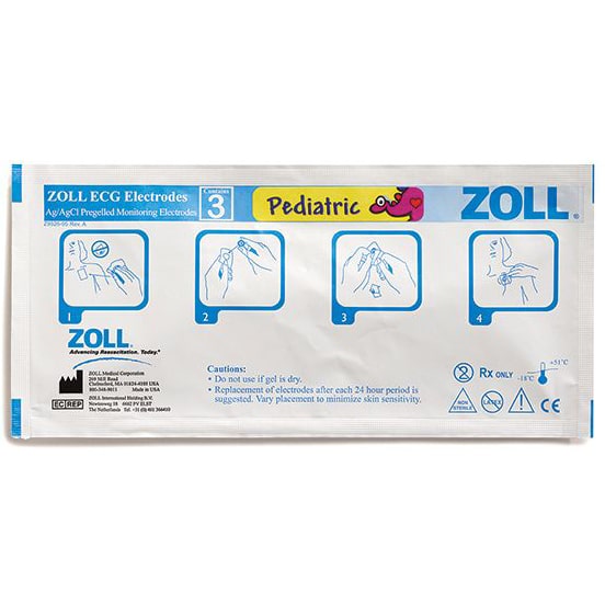 Zoll ECG Monitoring Electrodes - Pediatric pouch