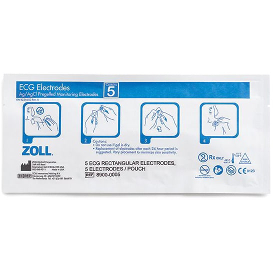 Zoll ECG Monitoring Electrodes - 8900-0005 pouch